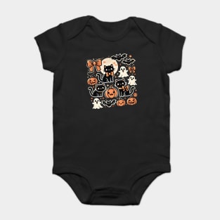 Spooky Halloween Cats, For Cat Lover Baby Bodysuit
